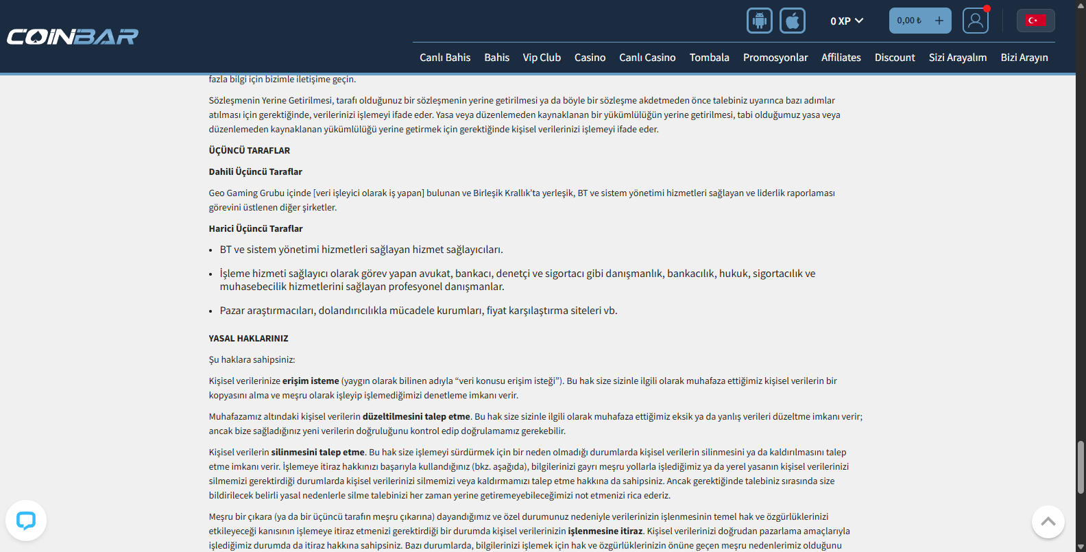 Coinbar Mobil Uygulaması