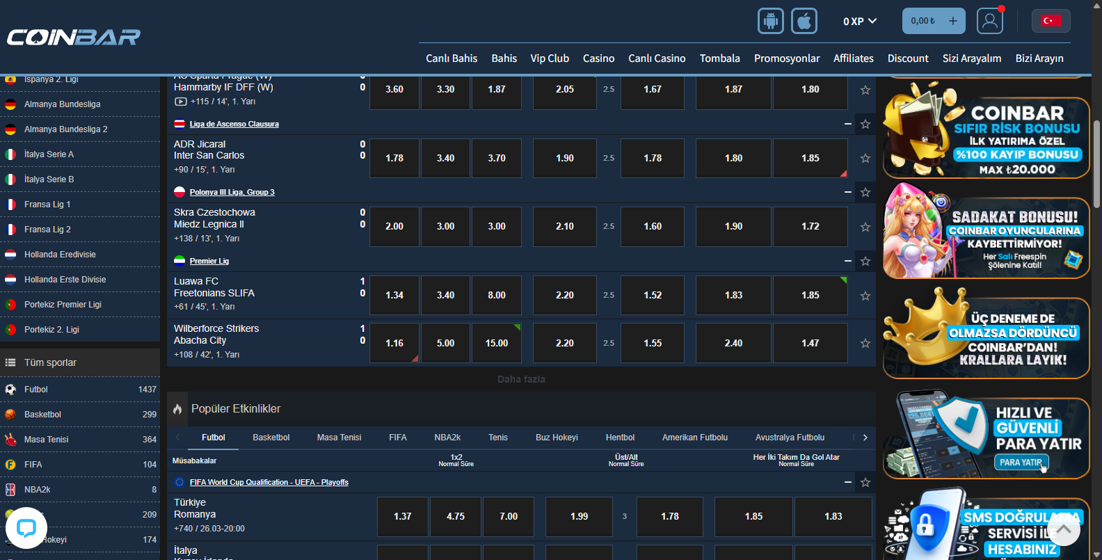 Coinbar Para Yatırma