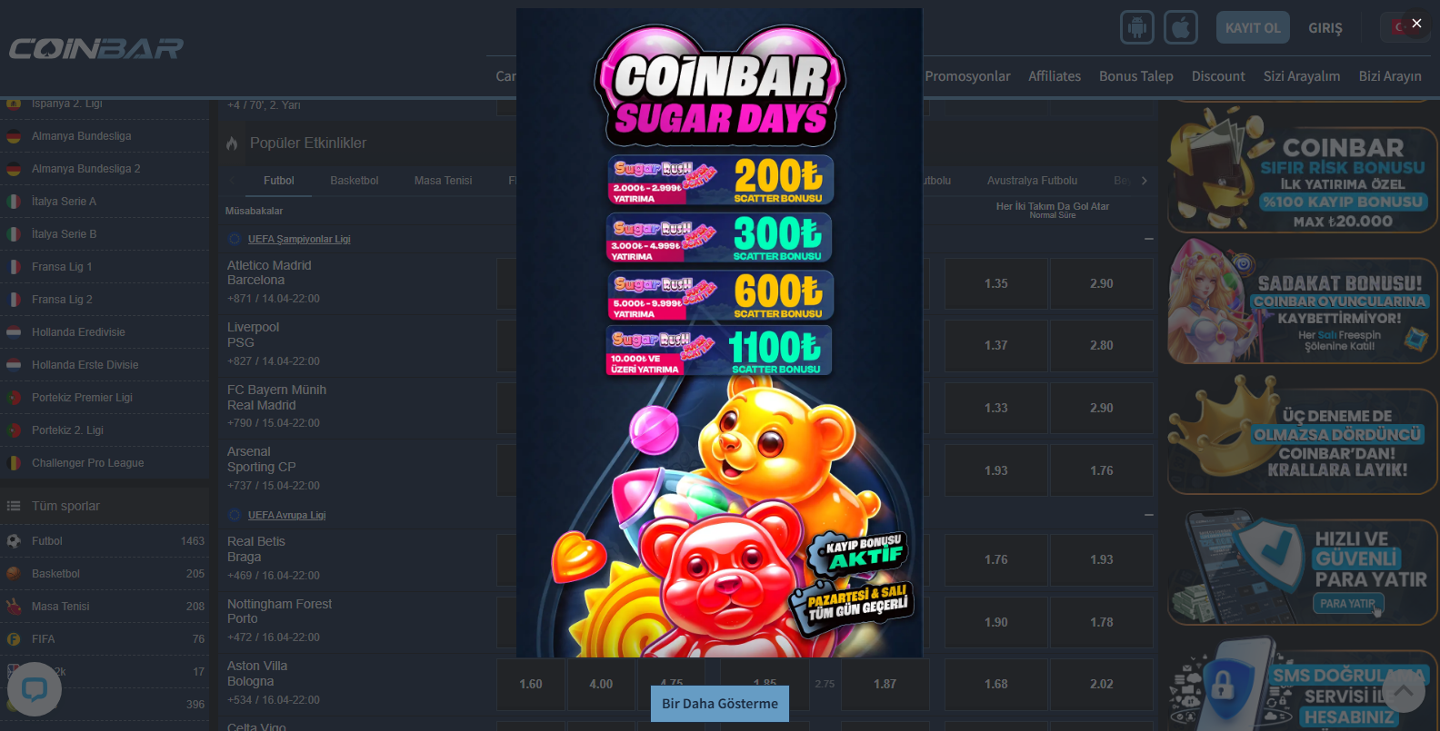 Coinbar Bahislere Giriş